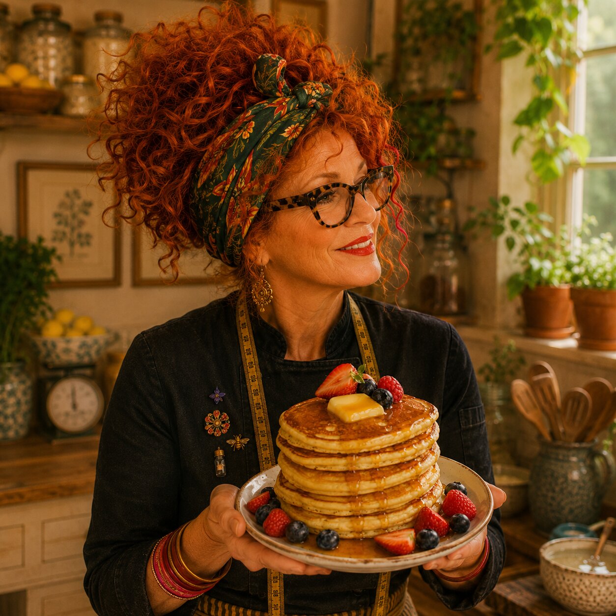 Winnie Hollowell narrating Fluffy Buttermilk Pancakes Recipe (No Lumpy Batter)